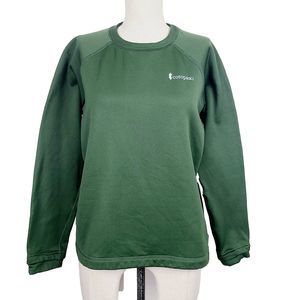 Cotopaxi Sambaya Sweatshirt L Olive Green Fleece Lined Crewneck Pullover Shirt
